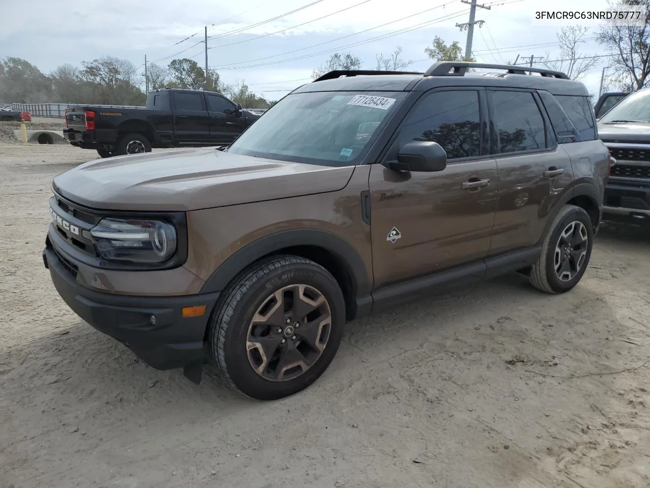 2022 Ford Bronco Sport Outer Banks VIN: 3FMCR9C63NRD75777 Lot: 77126434