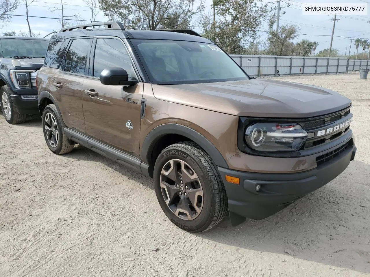 2022 Ford Bronco Sport Outer Banks VIN: 3FMCR9C63NRD75777 Lot: 77126434