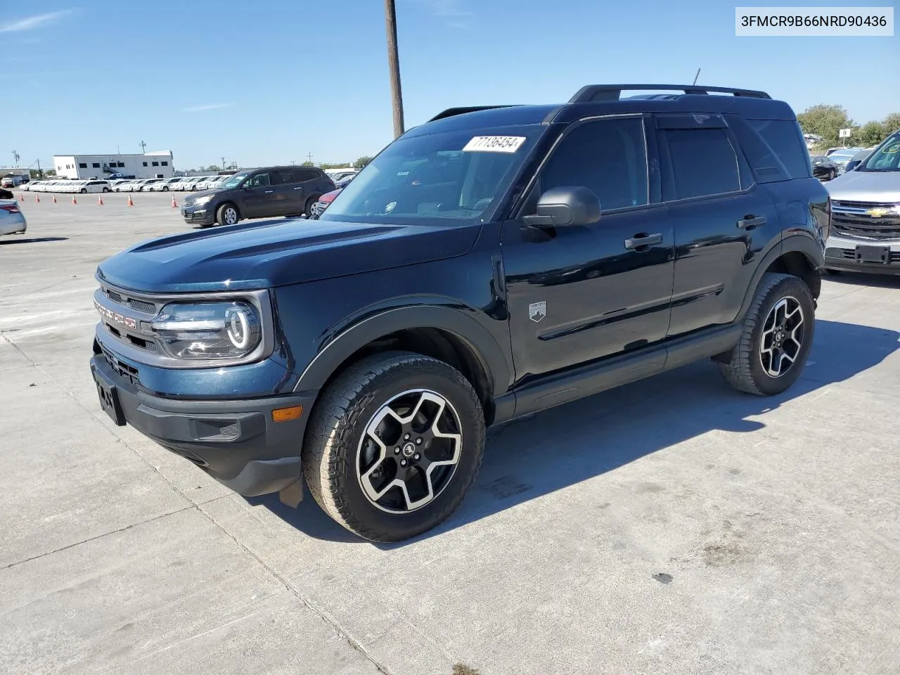 2022 Ford Bronco Sport Big Bend VIN: 3FMCR9B66NRD90436 Lot: 77136454