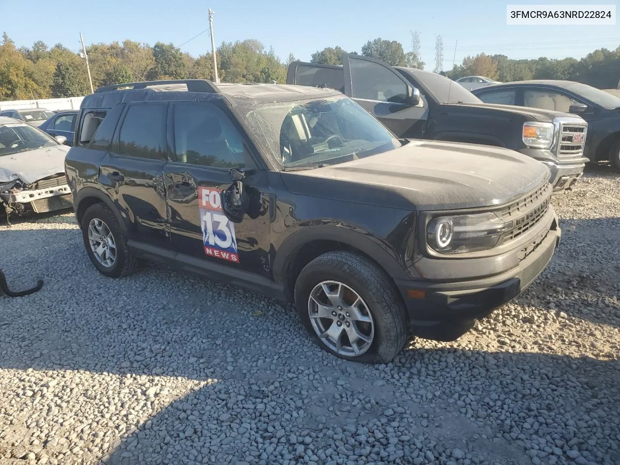 2022 Ford Bronco Sport VIN: 3FMCR9A63NRD22824 Lot: 77373004