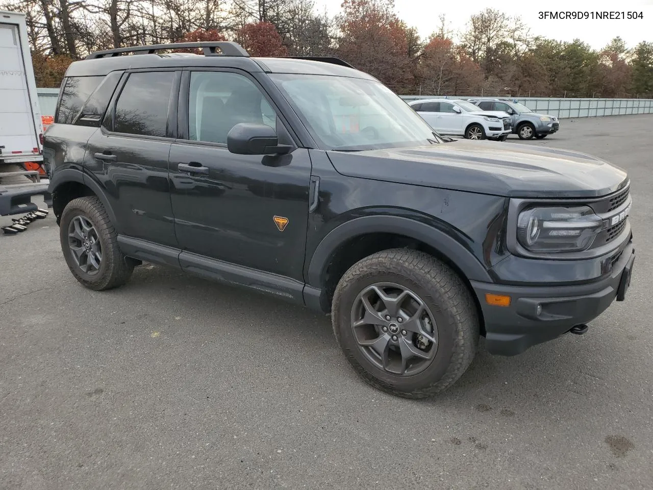 2022 Ford Bronco Sport Badlands VIN: 3FMCR9D91NRE21504 Lot: 77583584