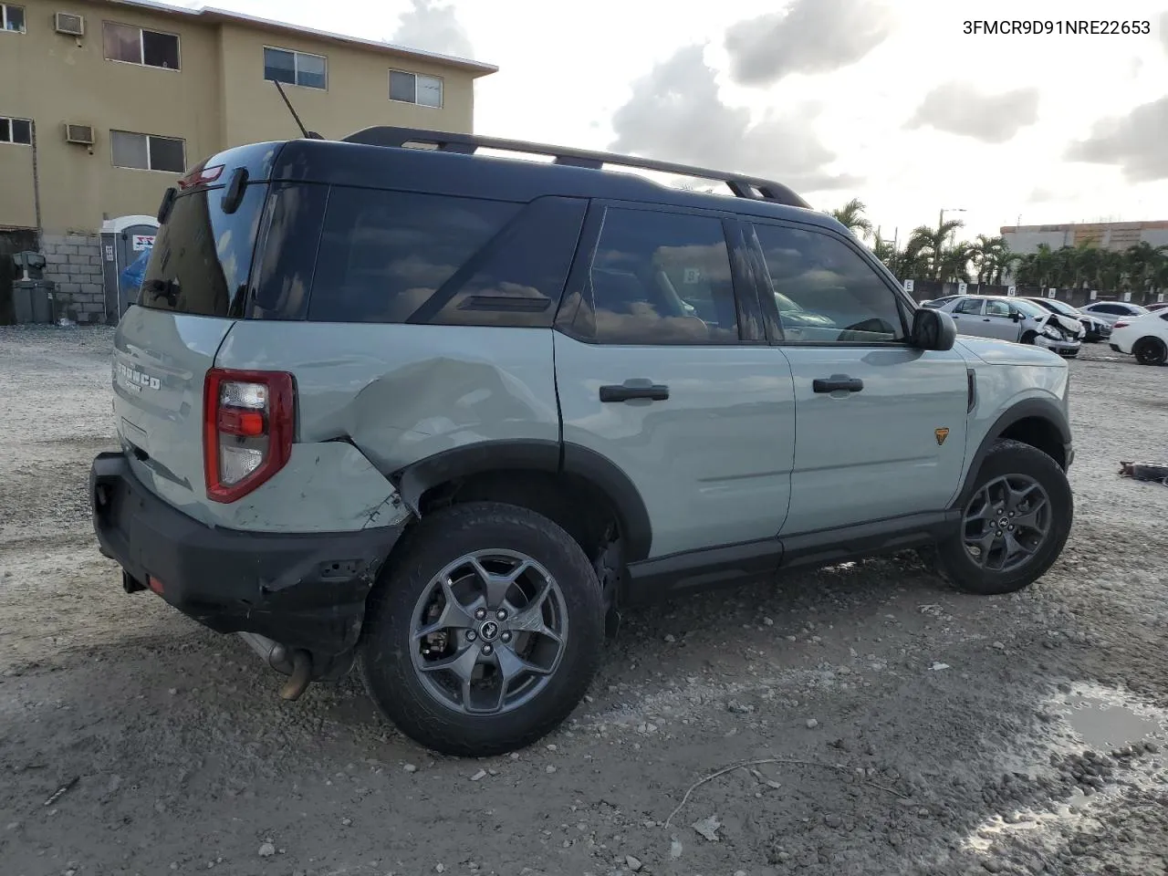 2022 Ford Bronco Sport Badlands VIN: 3FMCR9D91NRE22653 Lot: 78002894