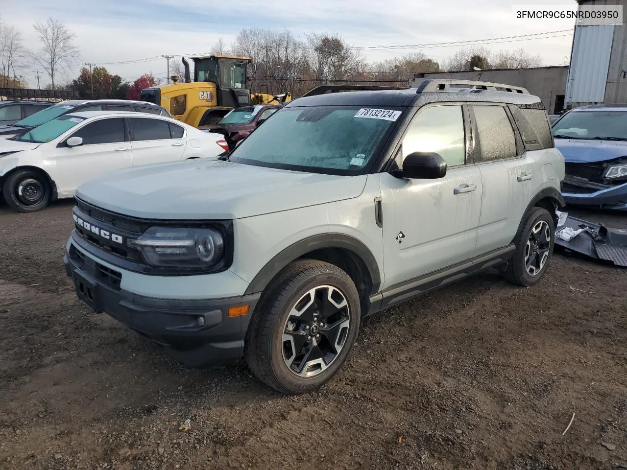 2022 Ford Bronco Sport Outer Banks VIN: 3FMCR9C65NRD03950 Lot: 78132124