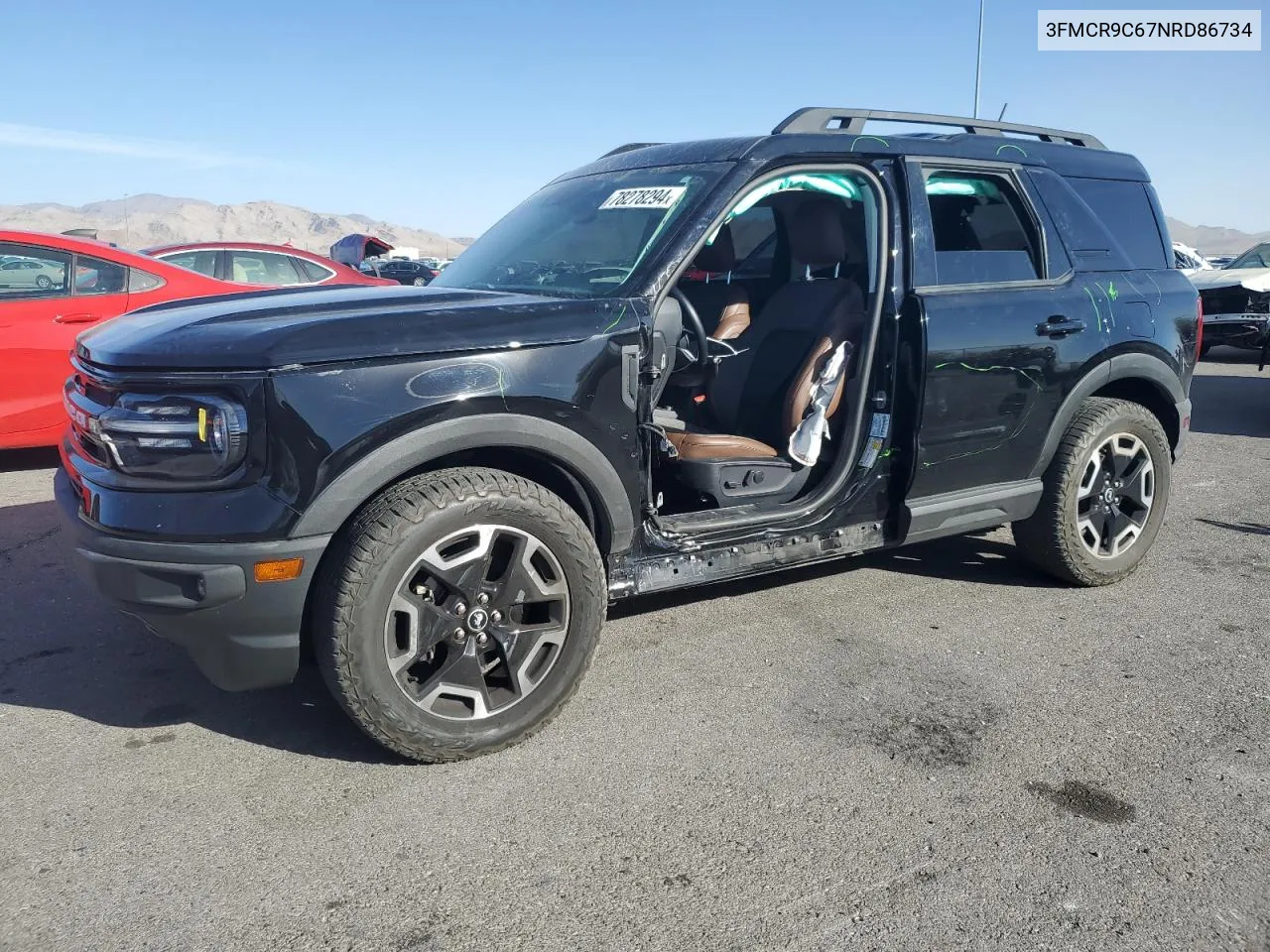 2022 Ford Bronco Sport Outer Banks VIN: 3FMCR9C67NRD86734 Lot: 78278294