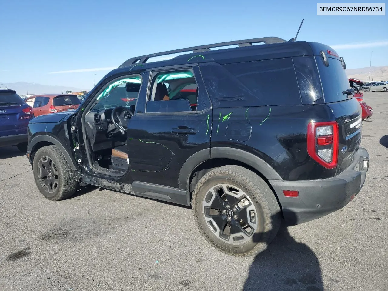 2022 Ford Bronco Sport Outer Banks VIN: 3FMCR9C67NRD86734 Lot: 78278294