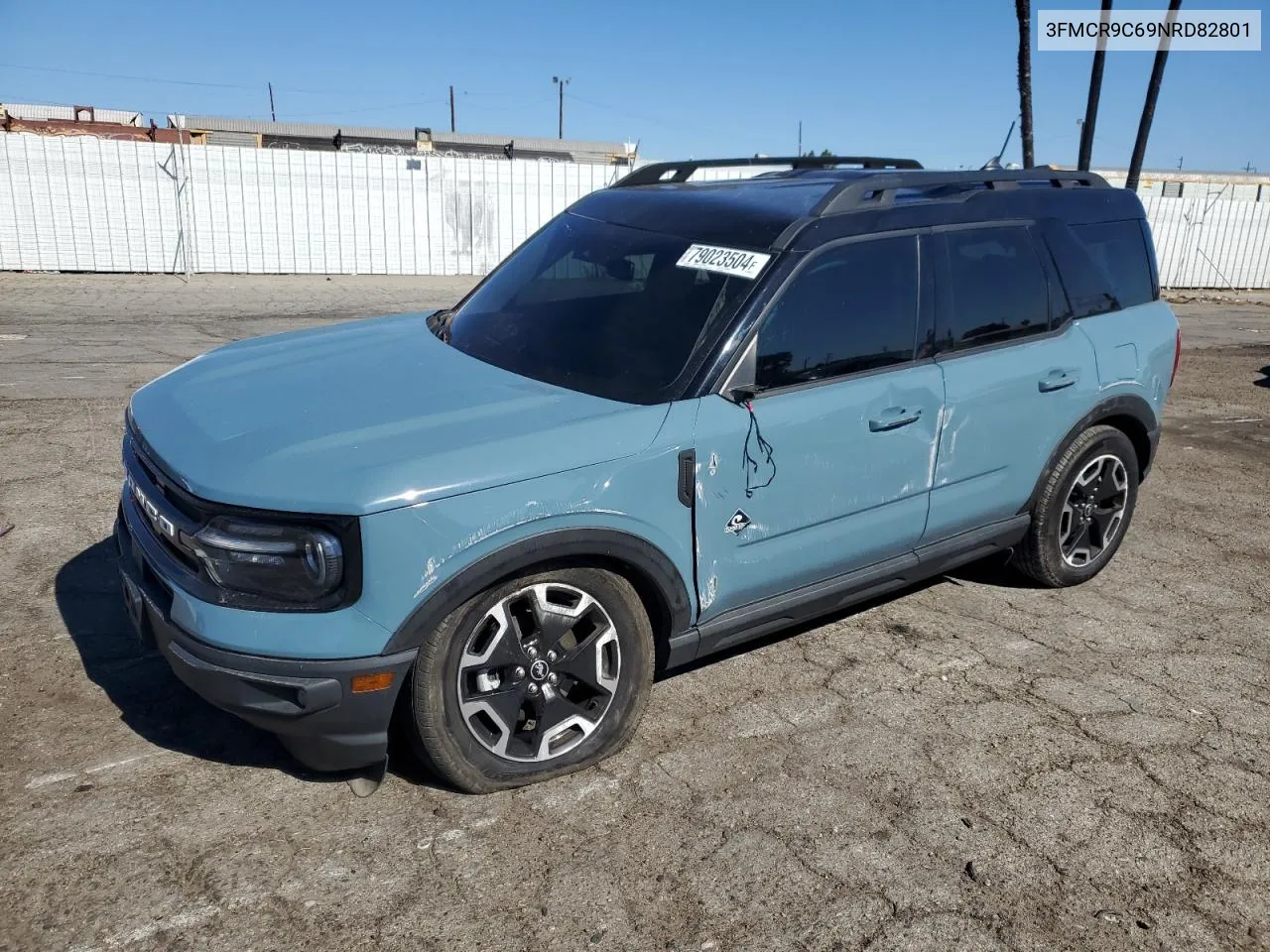 2022 Ford Bronco Sport Outer Banks VIN: 3FMCR9C69NRD82801 Lot: 79023504