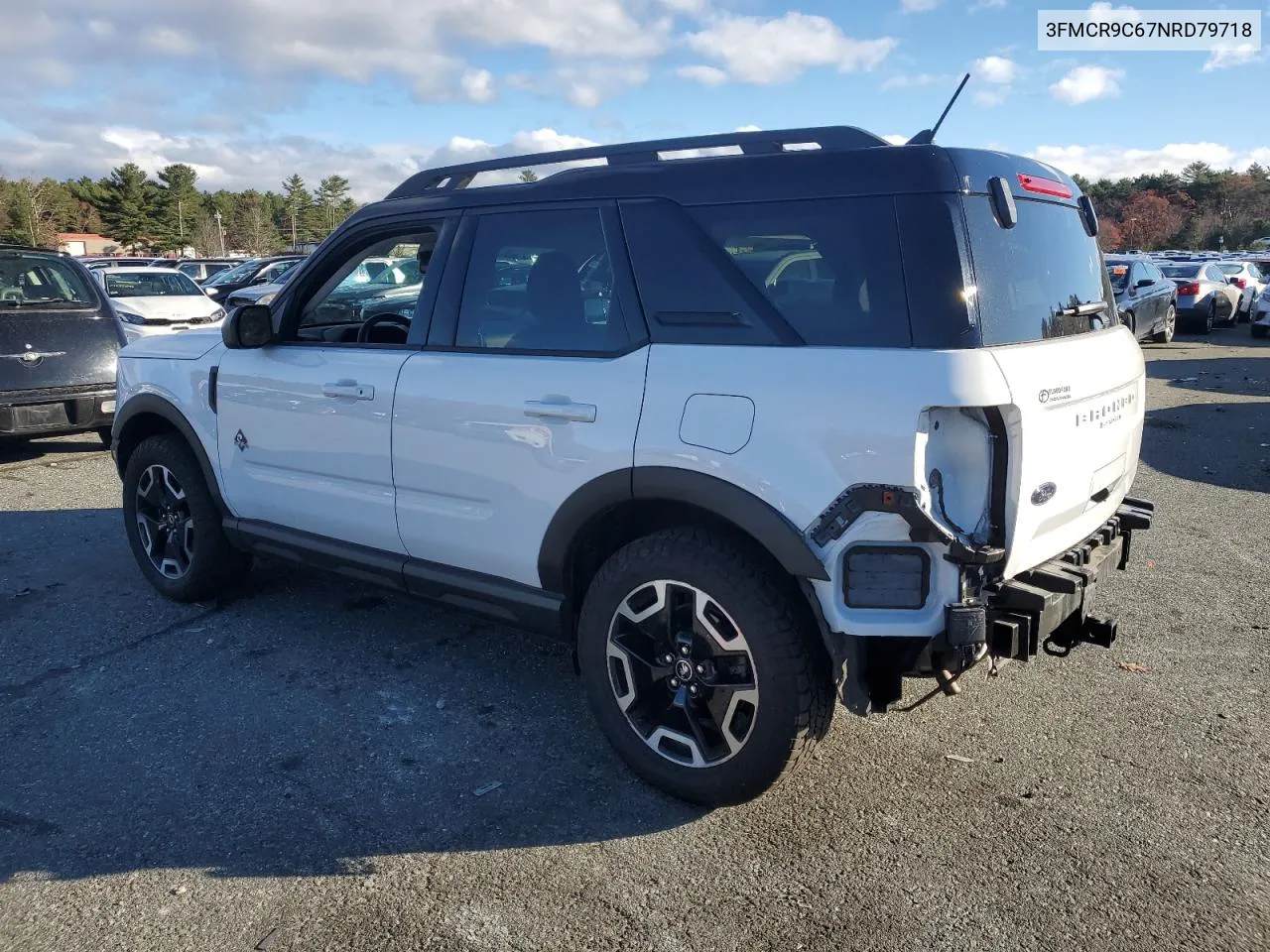 2022 Ford Bronco Sport Outer Banks VIN: 3FMCR9C67NRD79718 Lot: 79683674