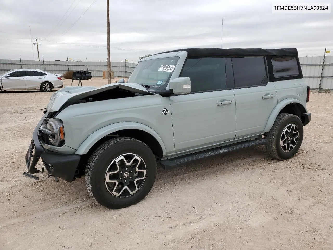 2022 Ford Bronco Base VIN: 1FMDE5BH7NLA93524 Lot: 79910764