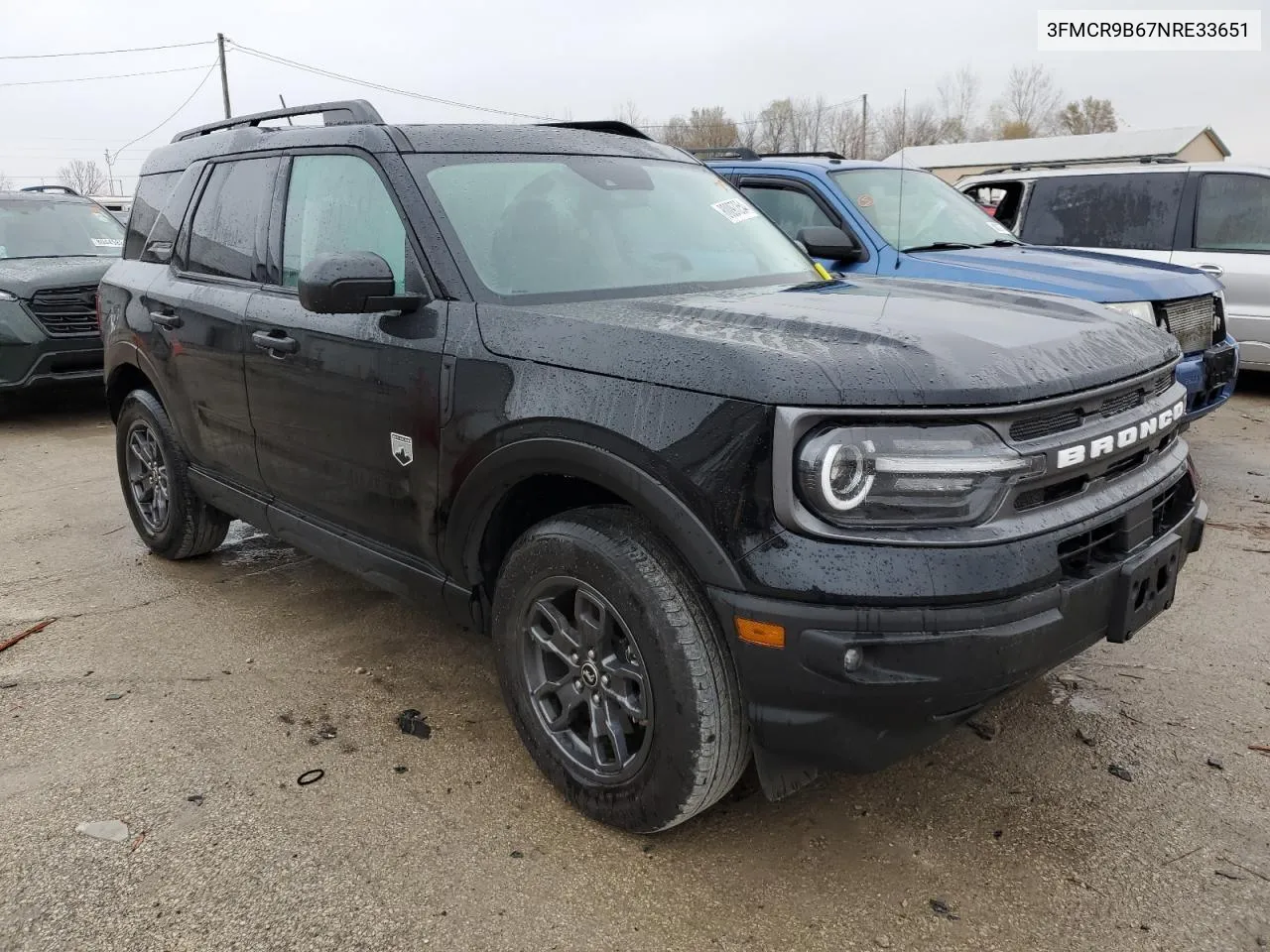 2022 Ford Bronco Sport Big Bend VIN: 3FMCR9B67NRE33651 Lot: 80097254