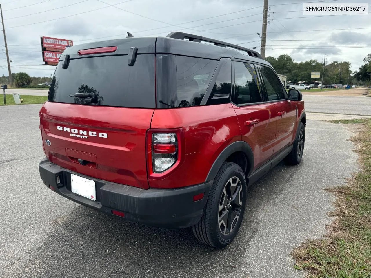 2022 Ford Bronco Sport Outer Banks VIN: 3FMCR9C61NRD36217 Lot: 80590174