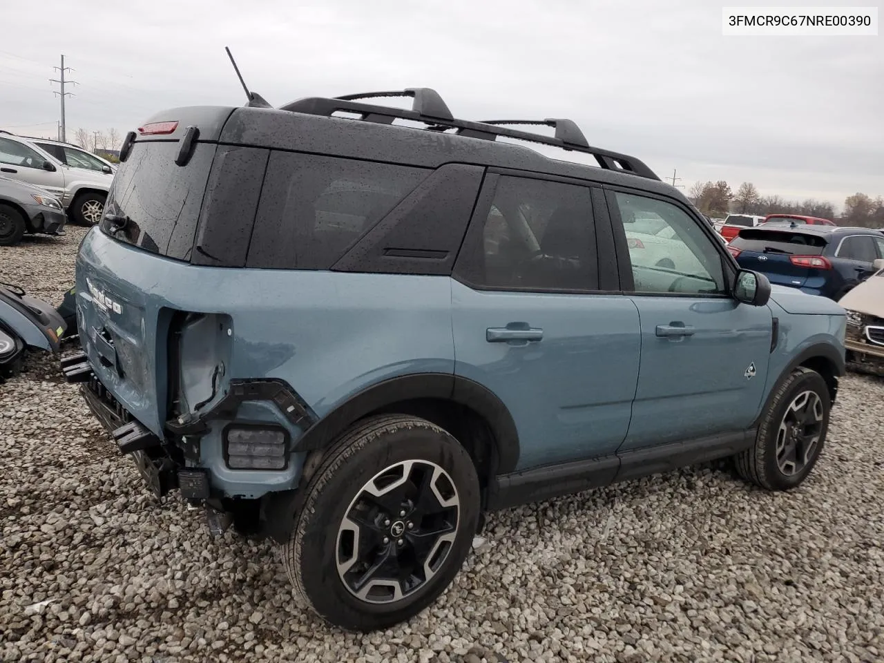 2022 Ford Bronco Sport Outer Banks VIN: 3FMCR9C67NRE00390 Lot: 80680994