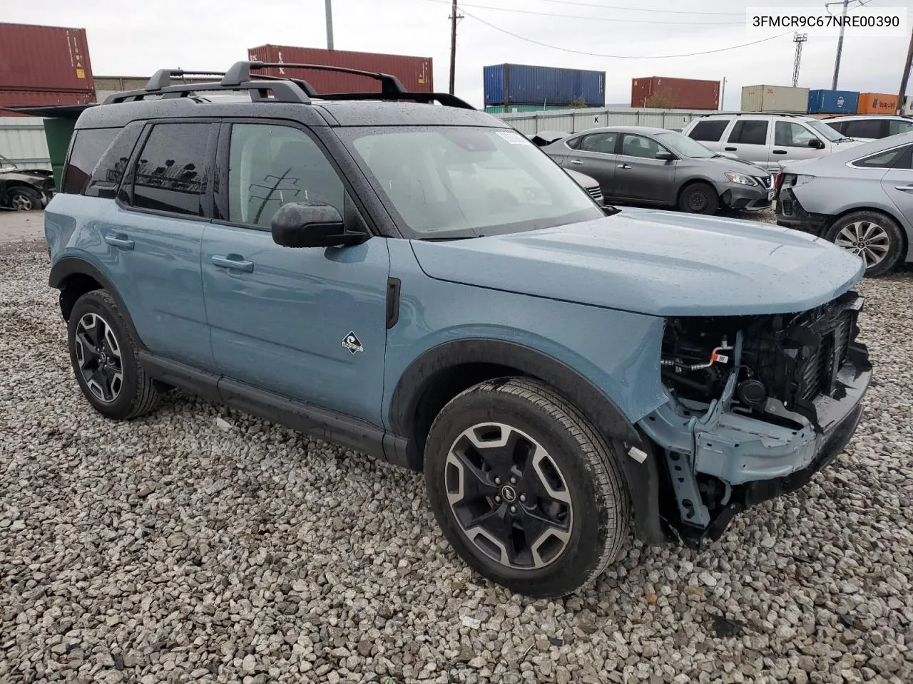 2022 Ford Bronco Sport Outer Banks VIN: 3FMCR9C67NRE00390 Lot: 80680994