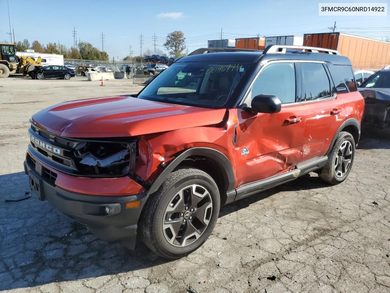 2022 Ford Bronco Sport Outer Banks VIN: 3FMCR9C60NRD14922 Lot: 81096774