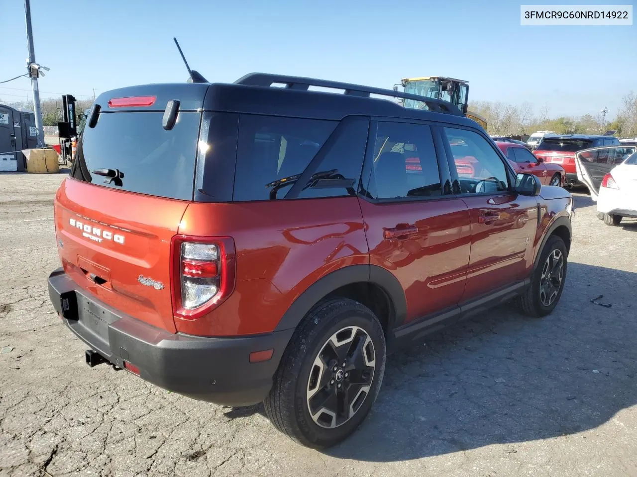 2022 Ford Bronco Sport Outer Banks VIN: 3FMCR9C60NRD14922 Lot: 81096774