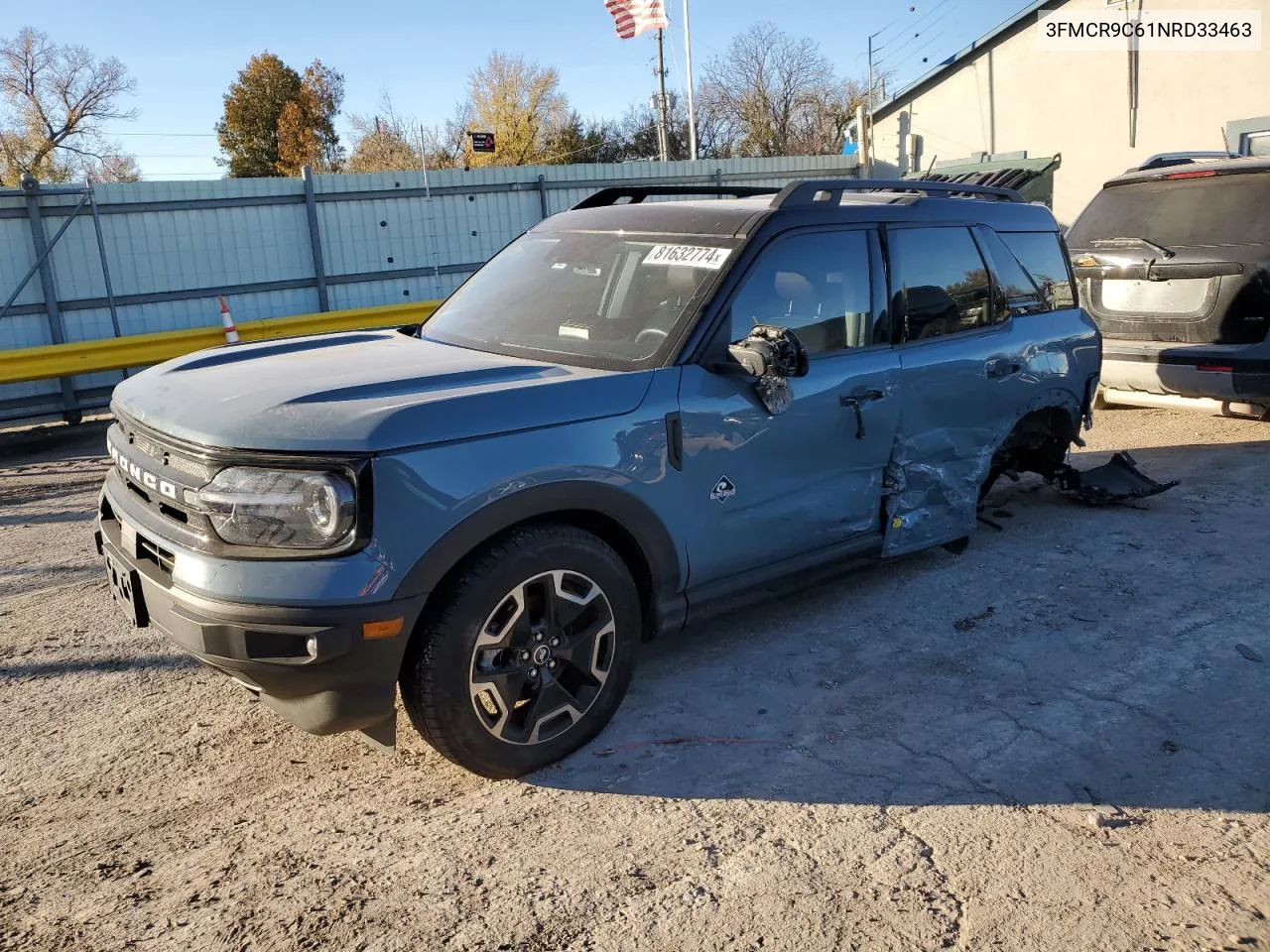 2022 Ford Bronco Sport Outer Banks VIN: 3FMCR9C61NRD33463 Lot: 81632774