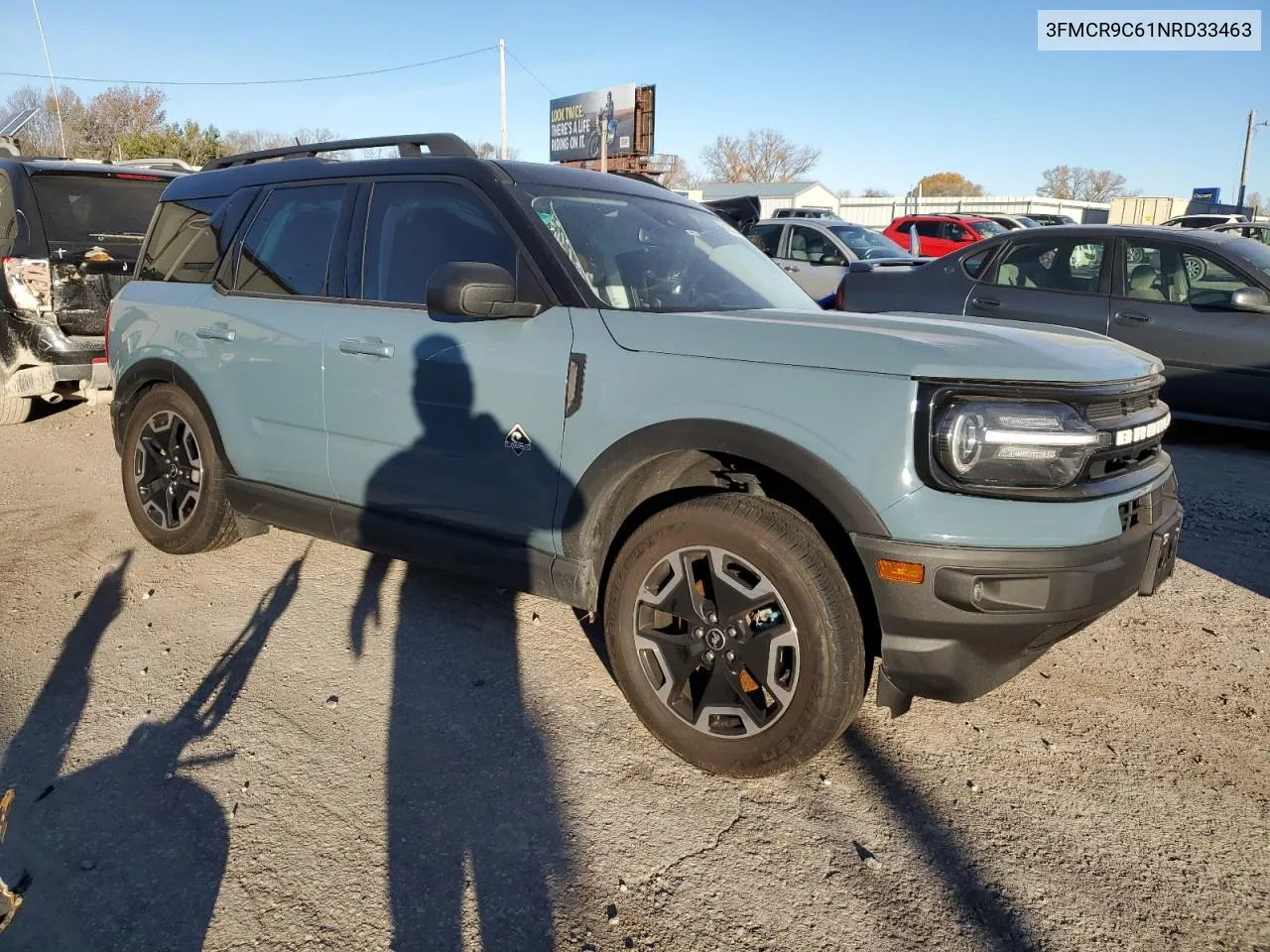 2022 Ford Bronco Sport Outer Banks VIN: 3FMCR9C61NRD33463 Lot: 81632774