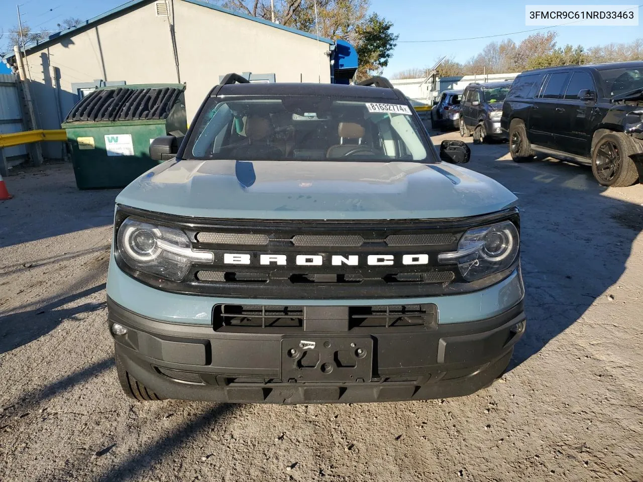 2022 Ford Bronco Sport Outer Banks VIN: 3FMCR9C61NRD33463 Lot: 81632774