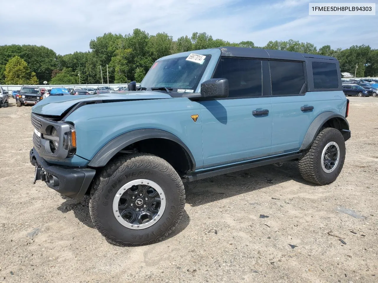 2023 Ford Bronco Base VIN: 1FMEE5DH8PLB94303 Lot: 69977014