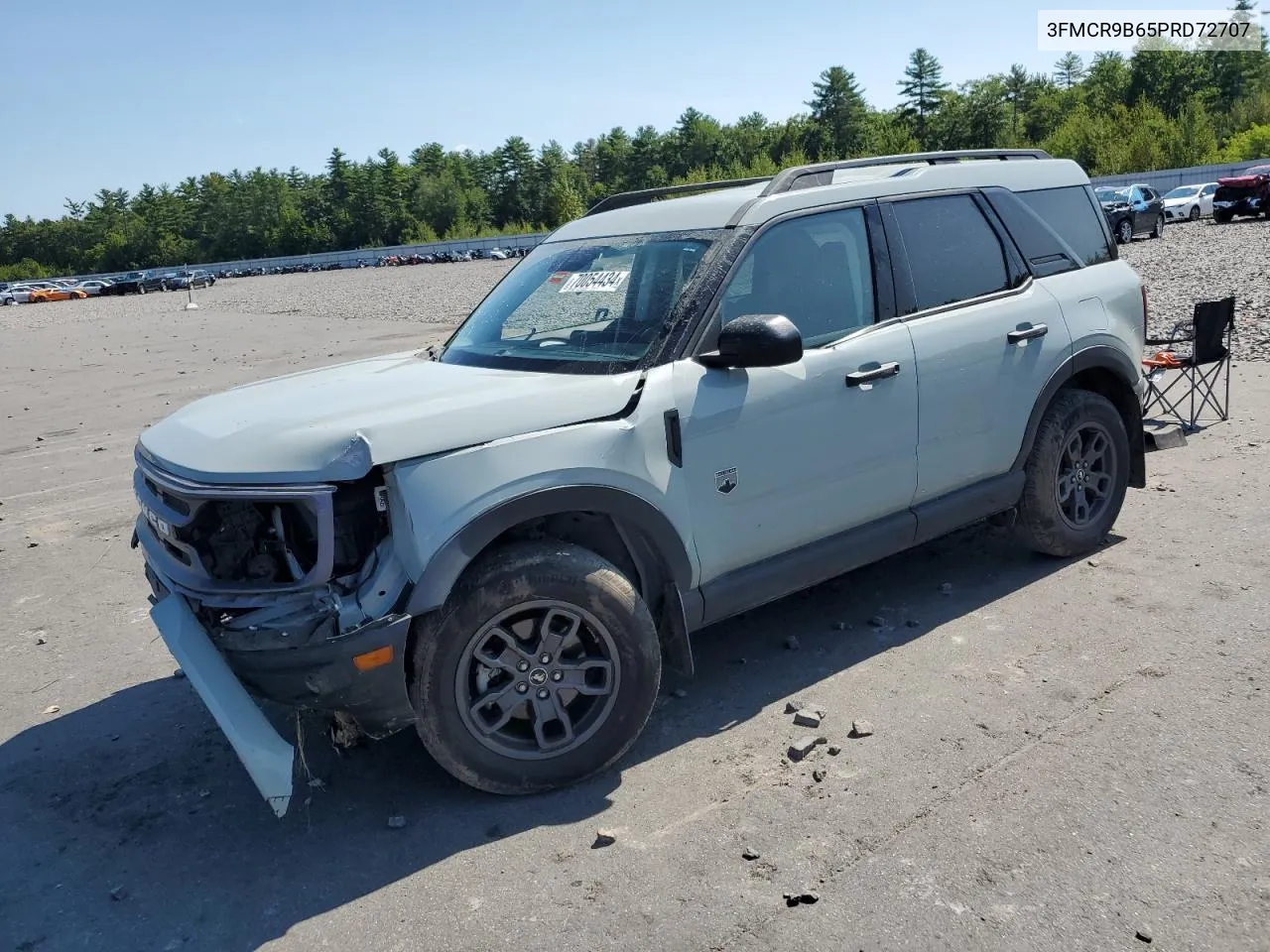 2023 Ford Bronco Sport Big Bend VIN: 3FMCR9B65PRD72707 Lot: 70054434