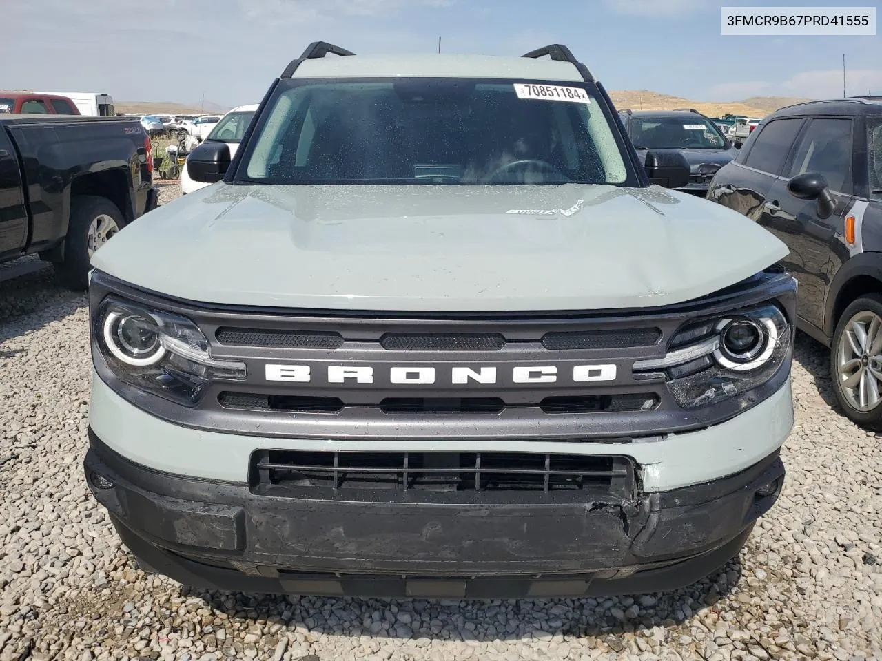 2023 Ford Bronco Sport Big Bend VIN: 3FMCR9B67PRD41555 Lot: 70851184