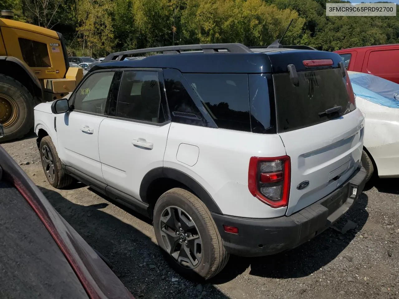 2023 Ford Bronco Sport Outer Banks VIN: 3FMCR9C65PRD92700 Lot: 71167984