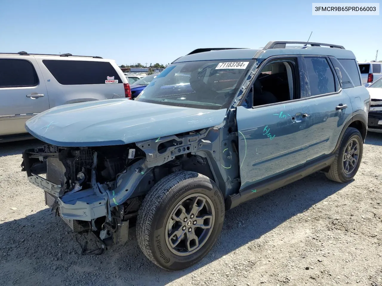 2023 Ford Bronco Sport Big Bend VIN: 3FMCR9B65PRD66003 Lot: 71183784