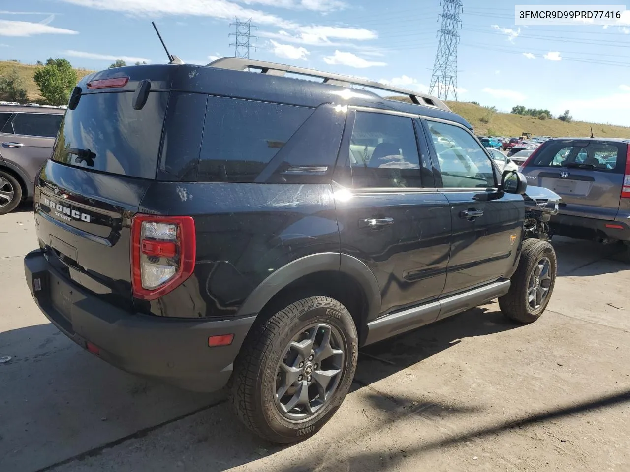 2023 Ford Bronco Sport Badlands VIN: 3FMCR9D99PRD77416 Lot: 71247134