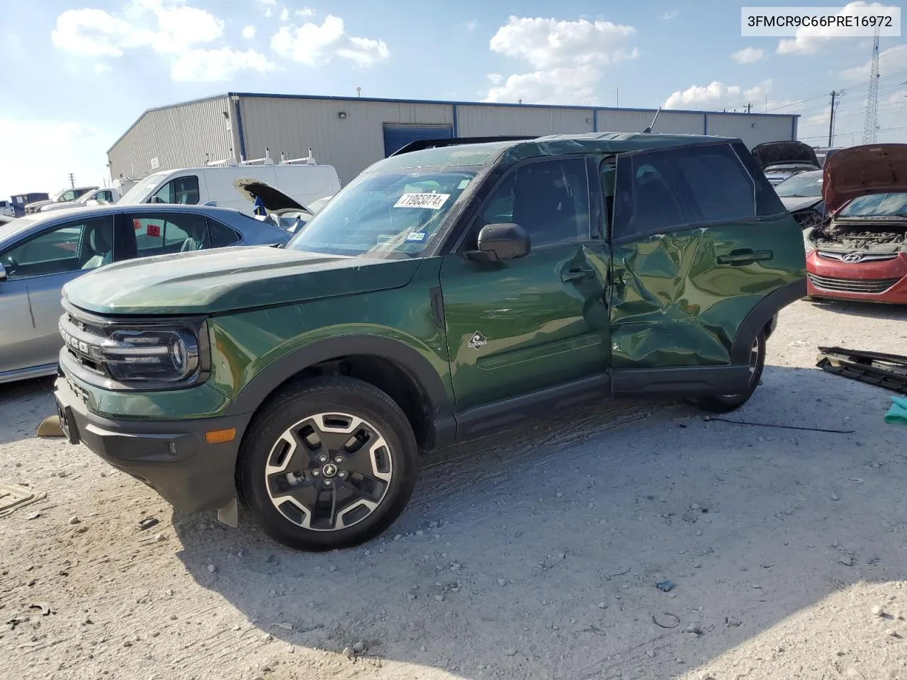 2023 Ford Bronco Sport Outer Banks VIN: 3FMCR9C66PRE16972 Lot: 71965074