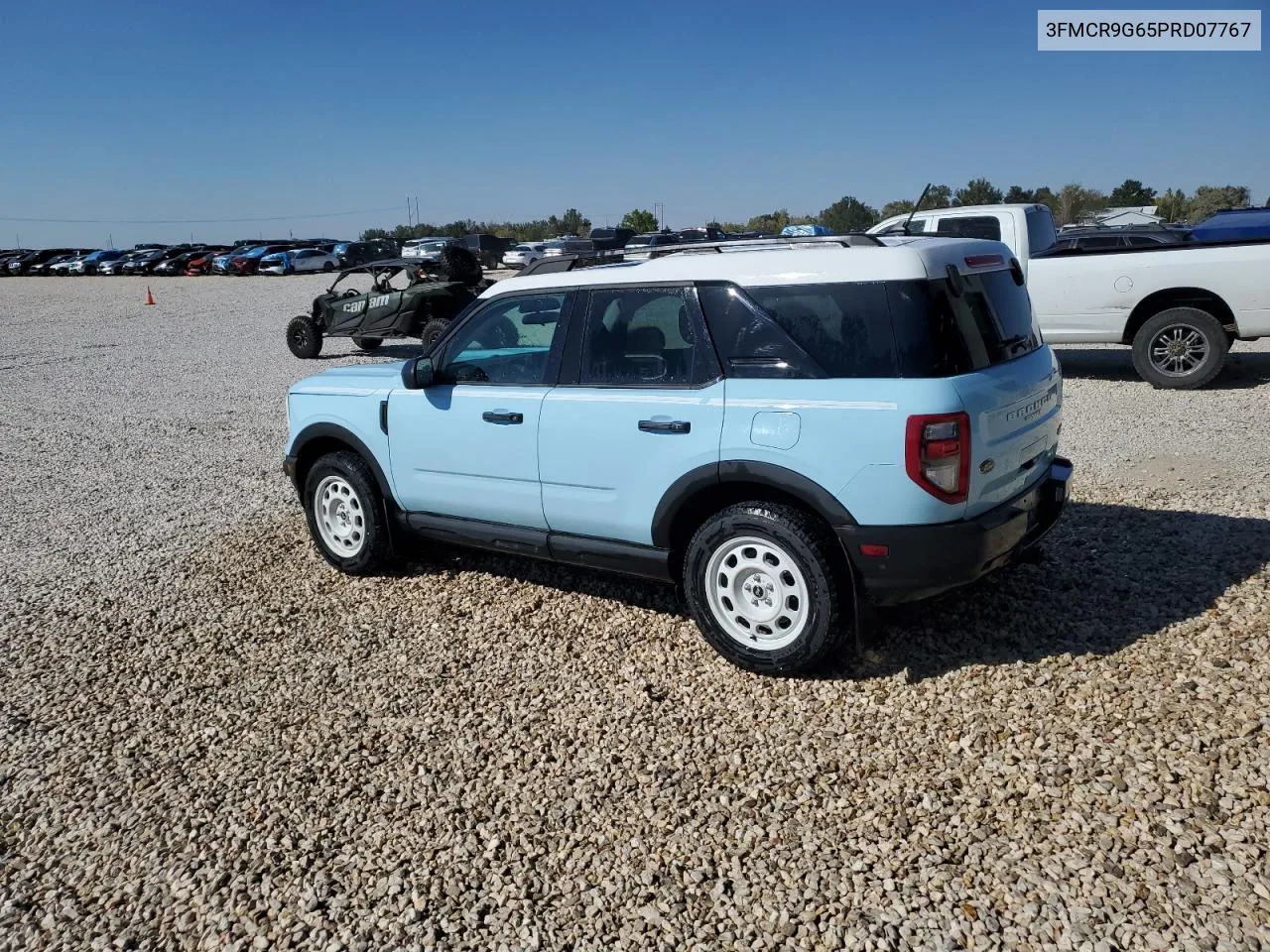 2023 Ford Bronco Sport Heritage VIN: 3FMCR9G65PRD07767 Lot: 72286244