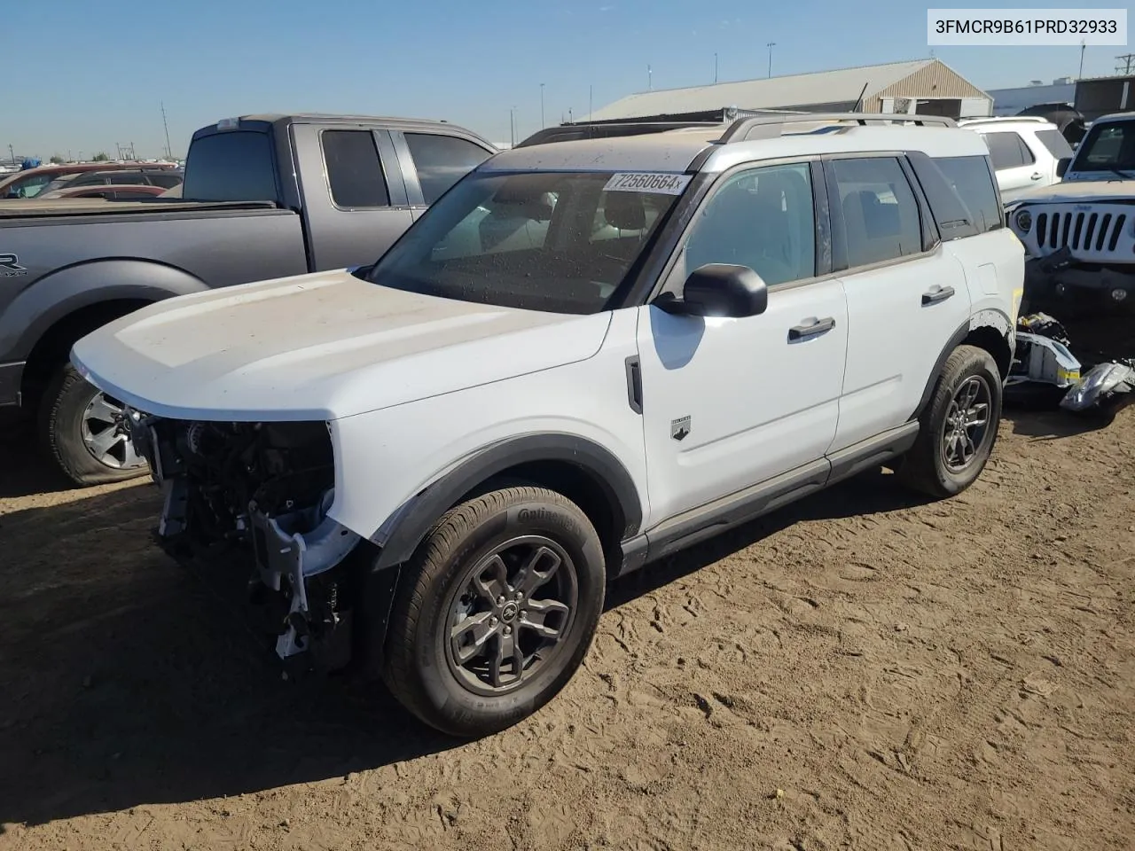 2023 Ford Bronco Sport Big Bend VIN: 3FMCR9B61PRD32933 Lot: 72560664