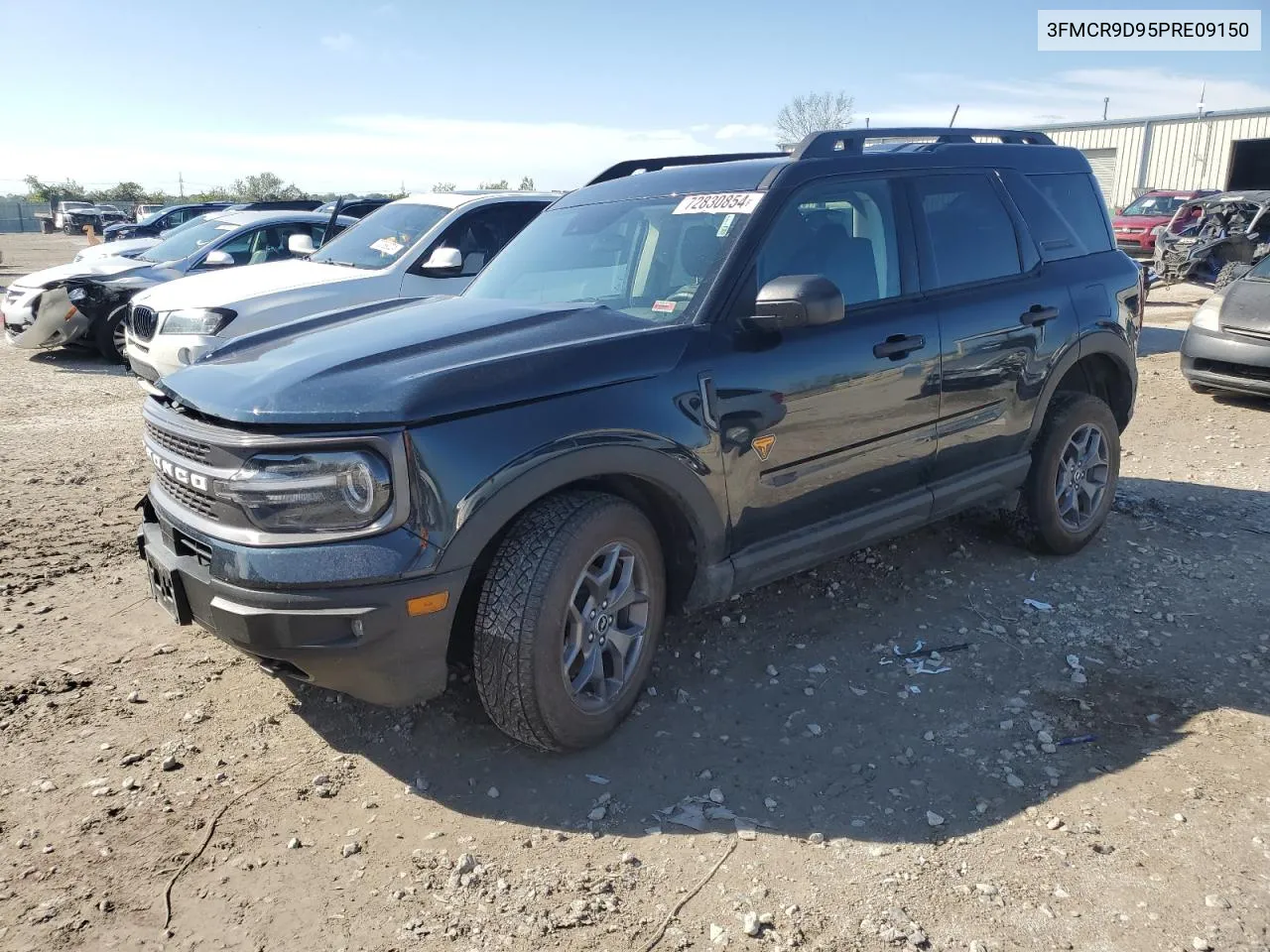 2023 Ford Bronco Sport Badlands VIN: 3FMCR9D95PRE09150 Lot: 72830854