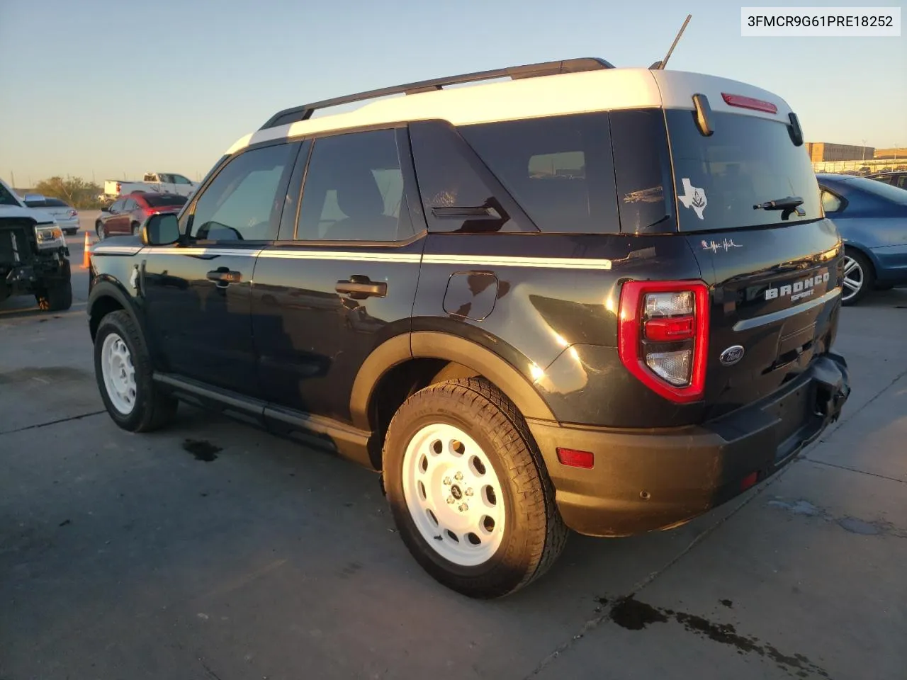 2023 Ford Bronco Sport Heritage VIN: 3FMCR9G61PRE18252 Lot: 73674374