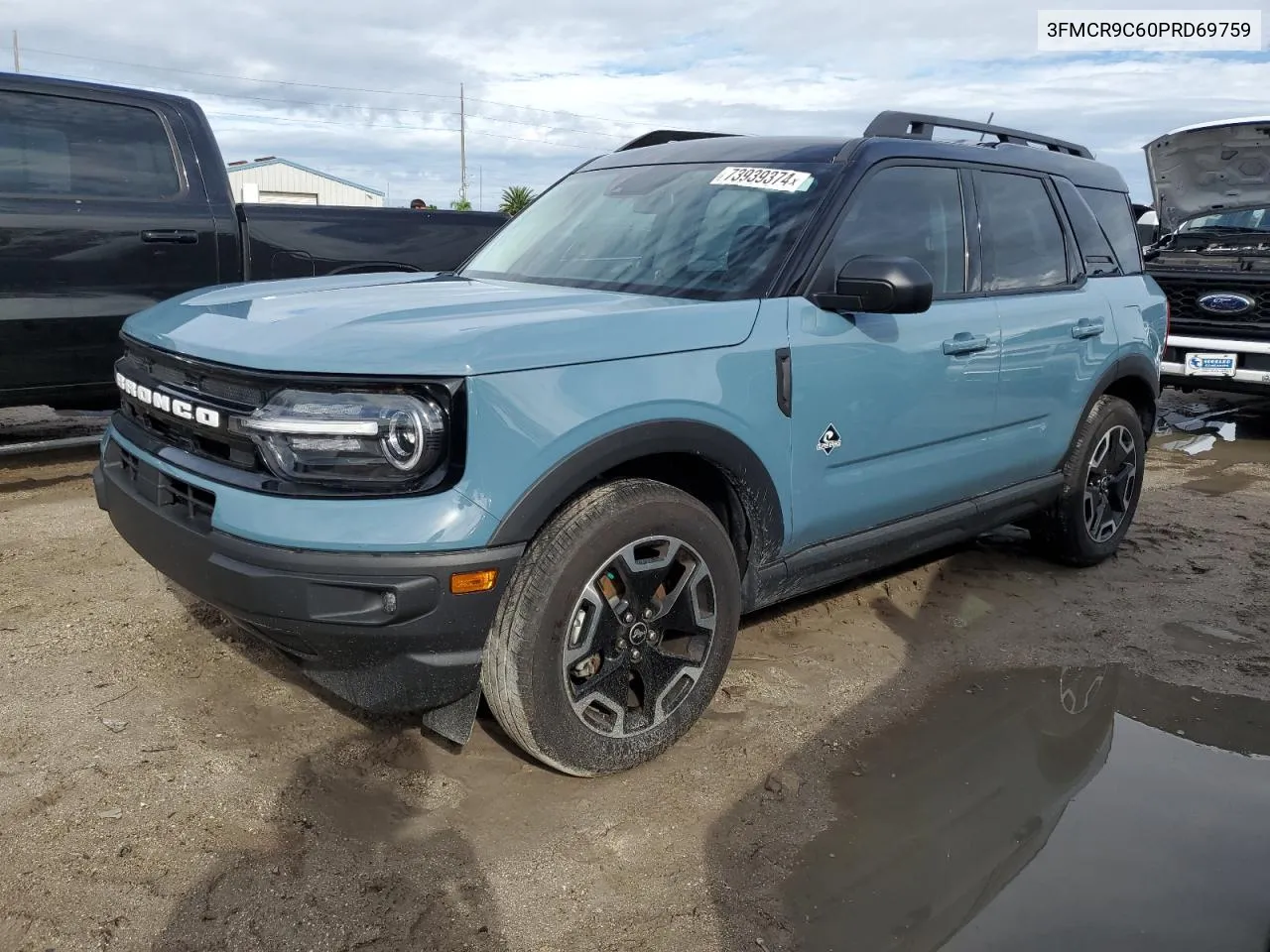 2023 Ford Bronco Sport Outer Banks VIN: 3FMCR9C60PRD69759 Lot: 73939374