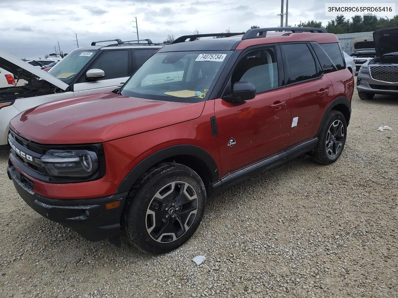 2023 Ford Bronco Sport Outer Banks VIN: 3FMCR9C65PRD65416 Lot: 74075734