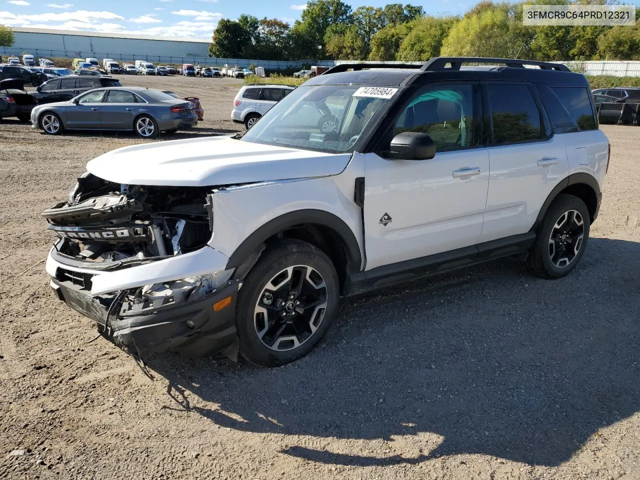 2023 Ford Bronco Sport Outer Banks VIN: 3FMCR9C64PRD12321 Lot: 74705984