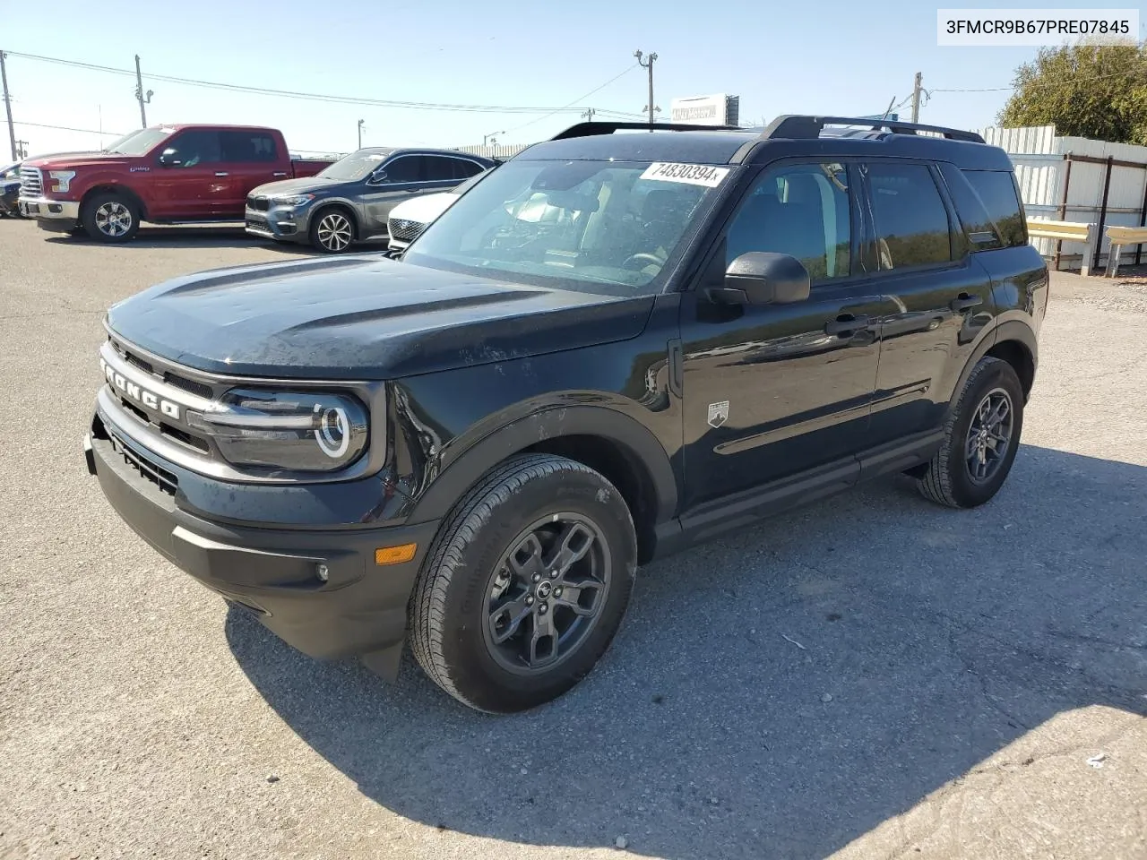 2023 Ford Bronco Sport Big Bend VIN: 3FMCR9B67PRE07845 Lot: 74830394