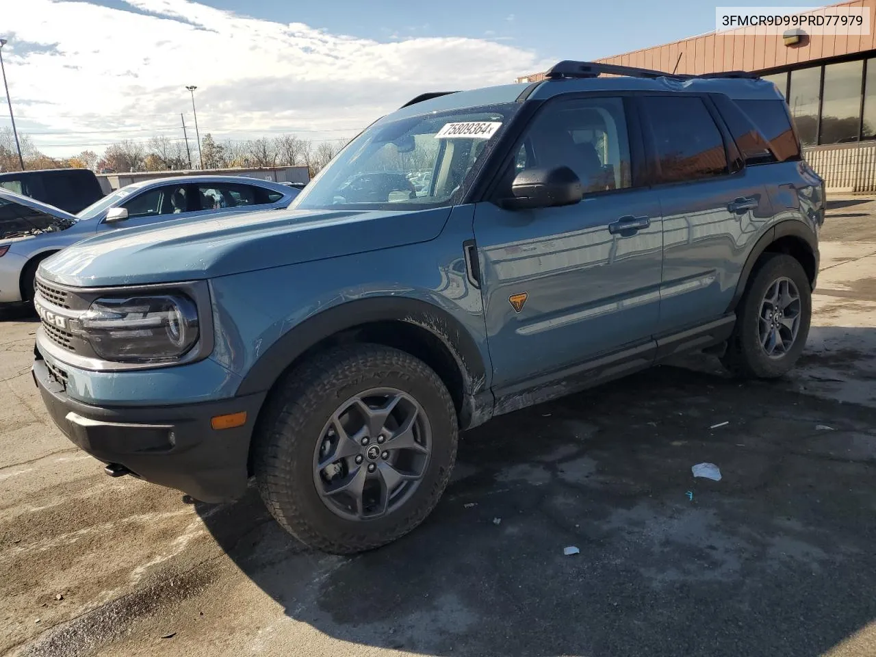 2023 Ford Bronco Sport Badlands VIN: 3FMCR9D99PRD77979 Lot: 75809364