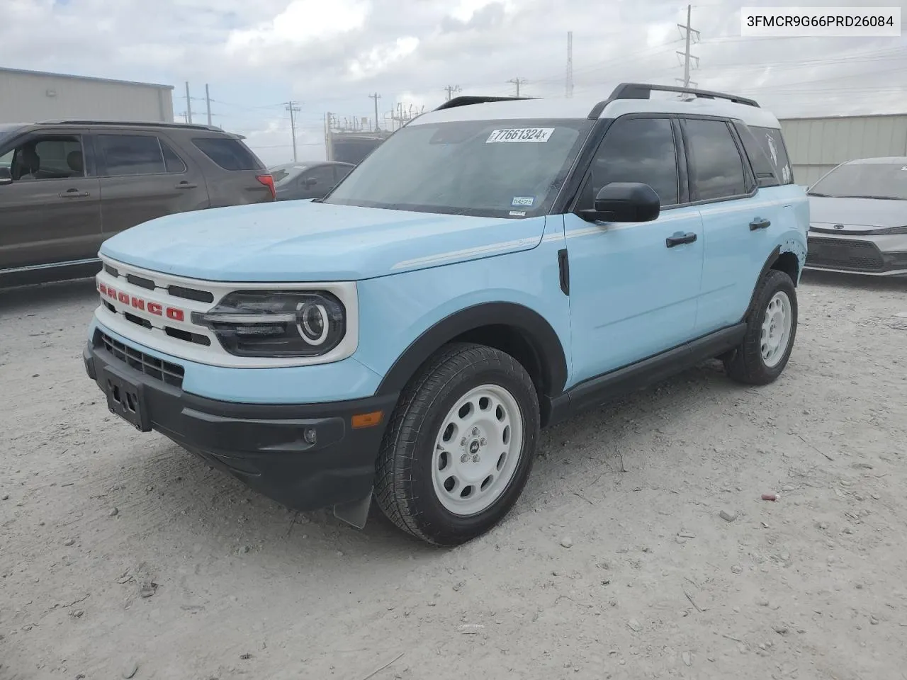 2023 Ford Bronco Sport Heritage VIN: 3FMCR9G66PRD26084 Lot: 77661324