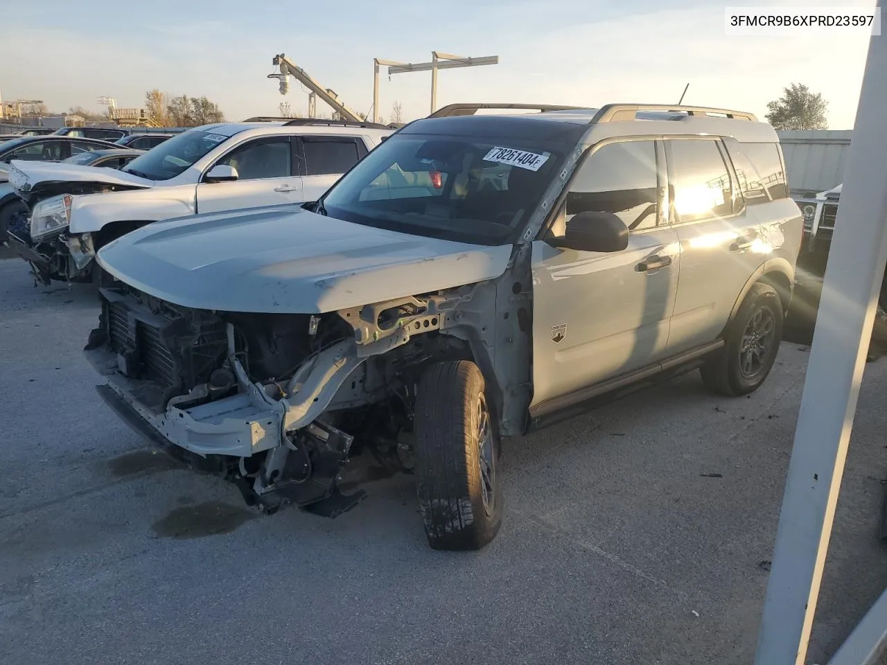 2023 Ford Bronco Sport Big Bend VIN: 3FMCR9B6XPRD23597 Lot: 78261404