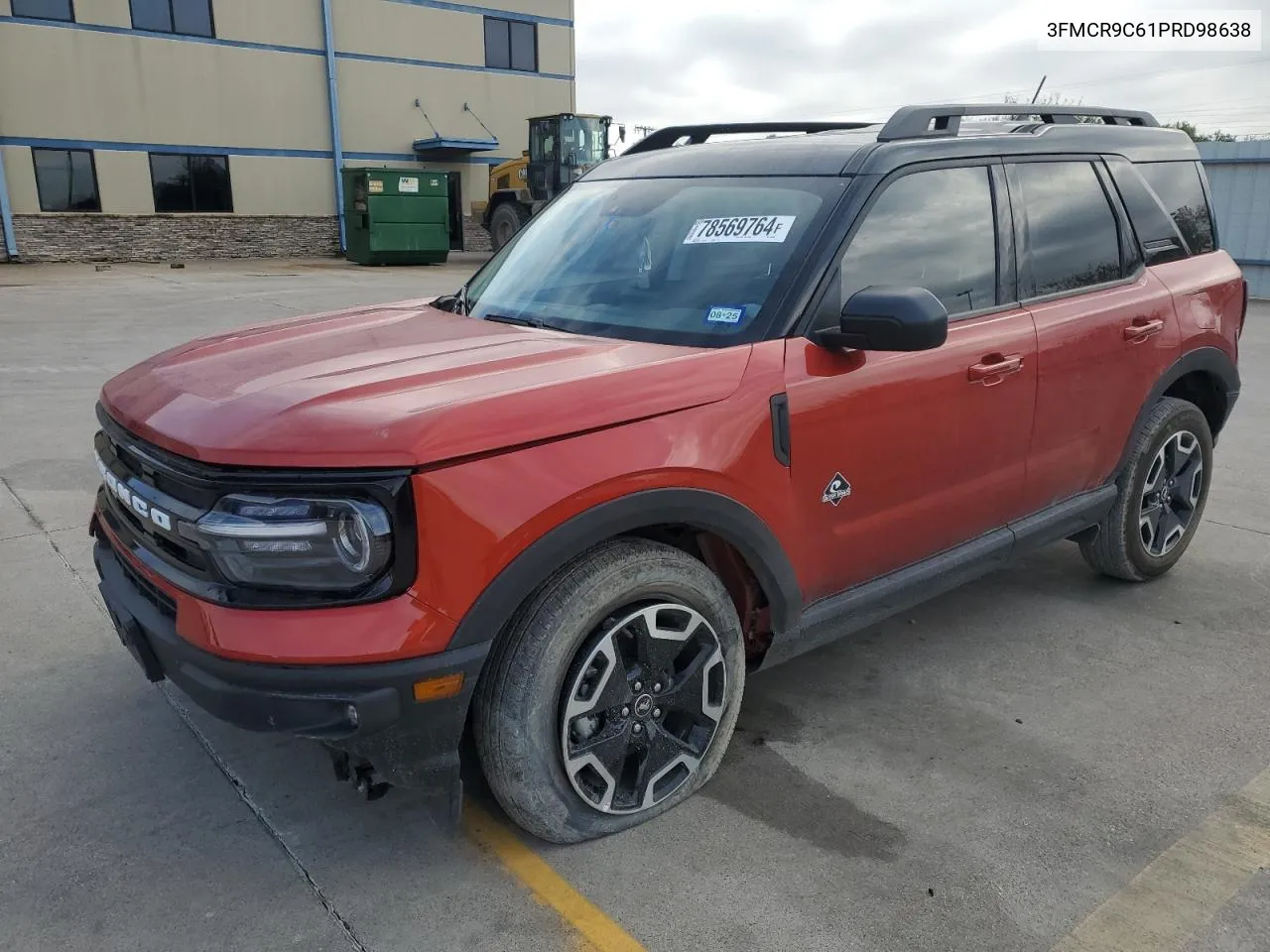 2023 Ford Bronco Sport Outer Banks VIN: 3FMCR9C61PRD98638 Lot: 78569764