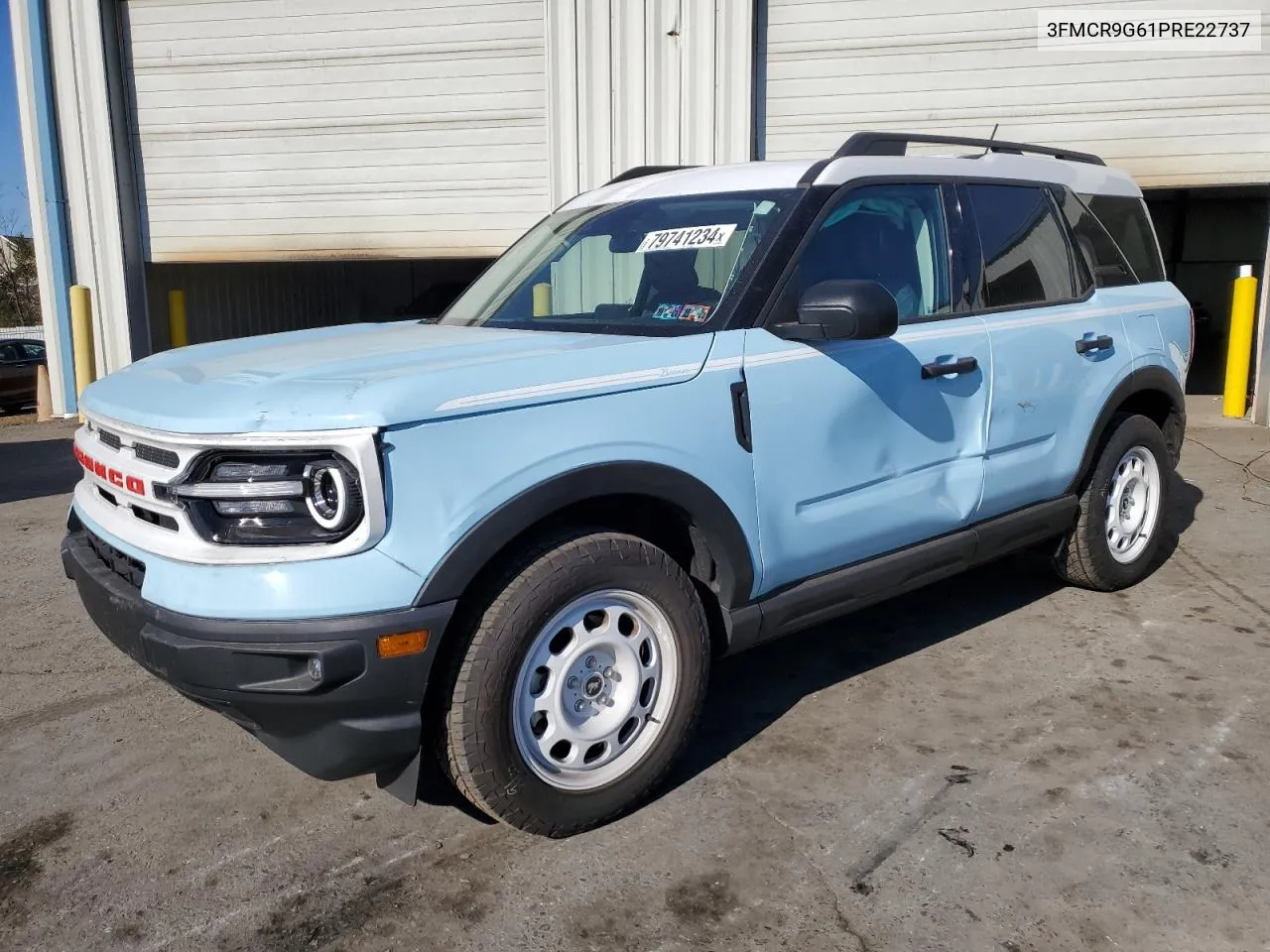 2023 Ford Bronco Sport Heritage VIN: 3FMCR9G61PRE22737 Lot: 79741234