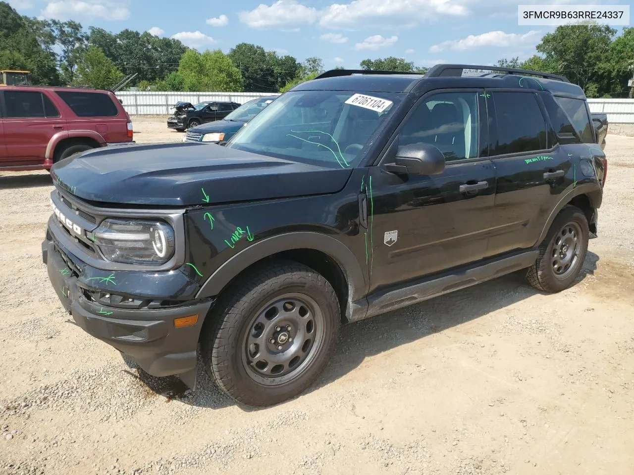 2024 Ford Bronco Sport Big Bend VIN: 3FMCR9B63RRE24337 Lot: 67061104