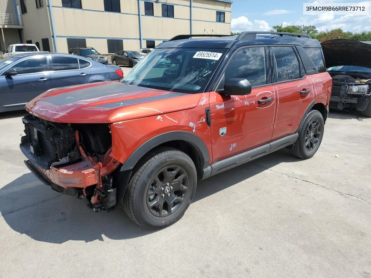 2024 Ford Bronco Sport Big Bend VIN: 3FMCR9B66RRE73712 Lot: 69525514