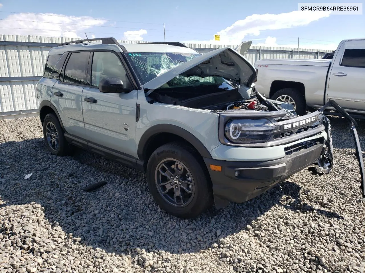 2024 Ford Bronco Sport Big Bend VIN: 3FMCR9B64RRE36951 Lot: 71706804