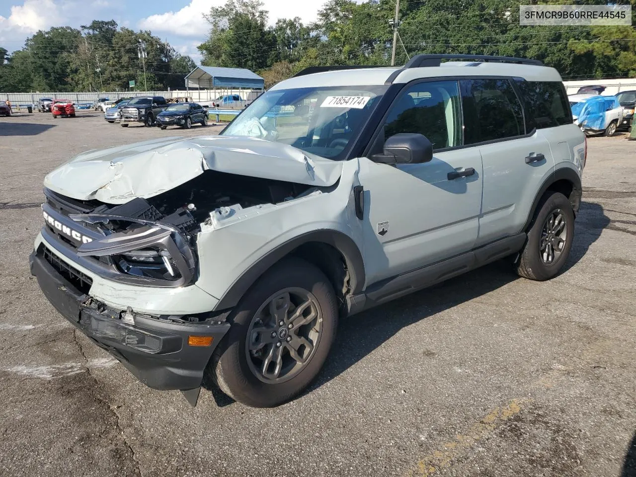 2024 Ford Bronco Sport Big Bend VIN: 3FMCR9B60RRE44545 Lot: 71854174