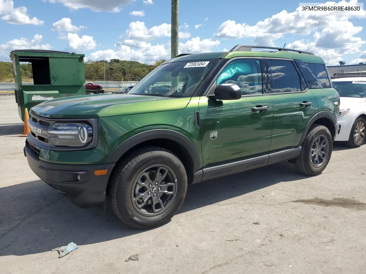 2024 Ford Bronco Sport Big Bend VIN: 3FMCR9B60RRE48630 Lot: 72082484