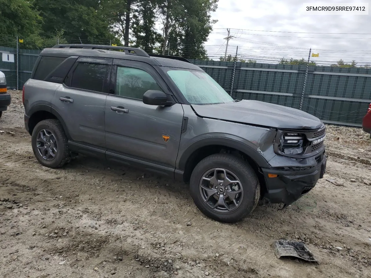 2024 Ford Bronco Sport Badlands VIN: 3FMCR9D95RRE97412 Lot: 72610124