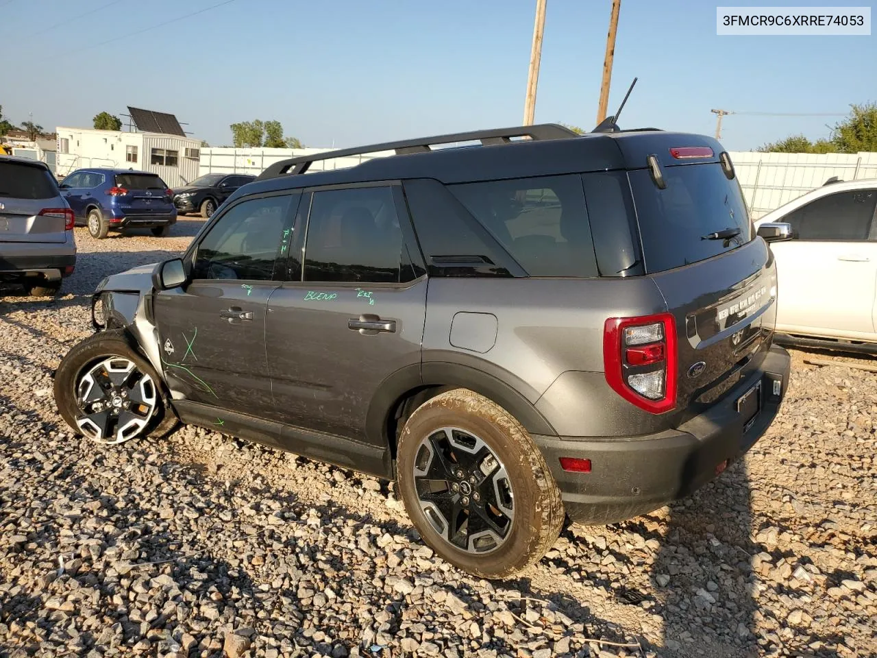 2024 Ford Bronco Sport Outer Banks VIN: 3FMCR9C6XRRE74053 Lot: 74994934