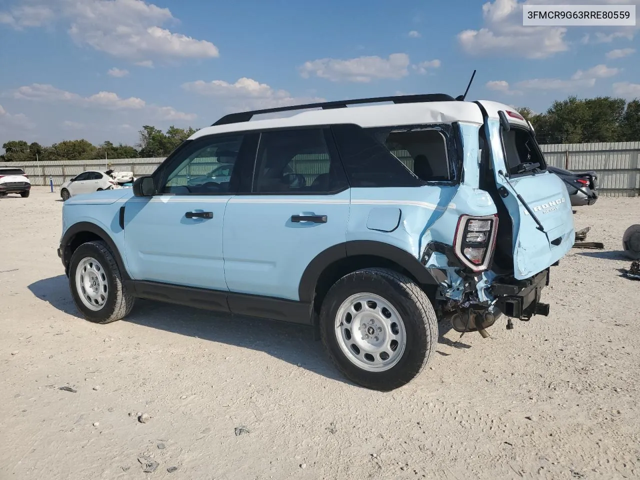 2024 Ford Bronco Sport Heritage VIN: 3FMCR9G63RRE80559 Lot: 75173414