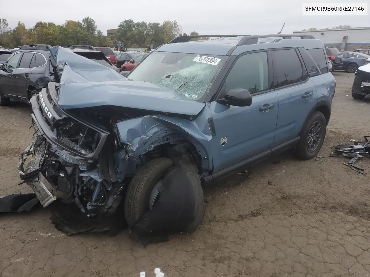 2024 Ford Bronco Sport Big Bend VIN: 3FMCR9B60RRE27146 Lot: 75701384